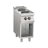 Mașină de gătit electrică pe suport deschis, 2 arzătoare rotunde, Linia 700, Silko